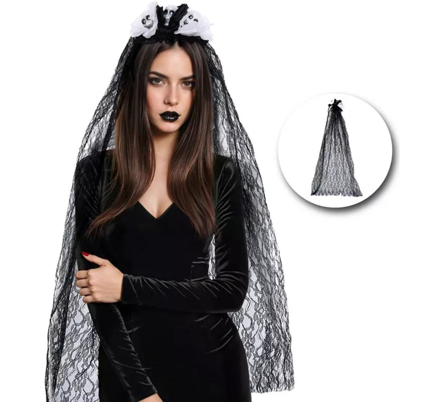 Translation missing: es.Diadema Calavera con Velo