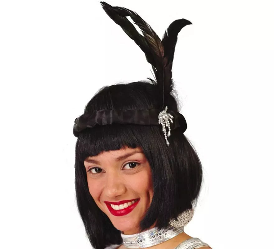 Translation missing: es.Diadema Charlestón con plumas