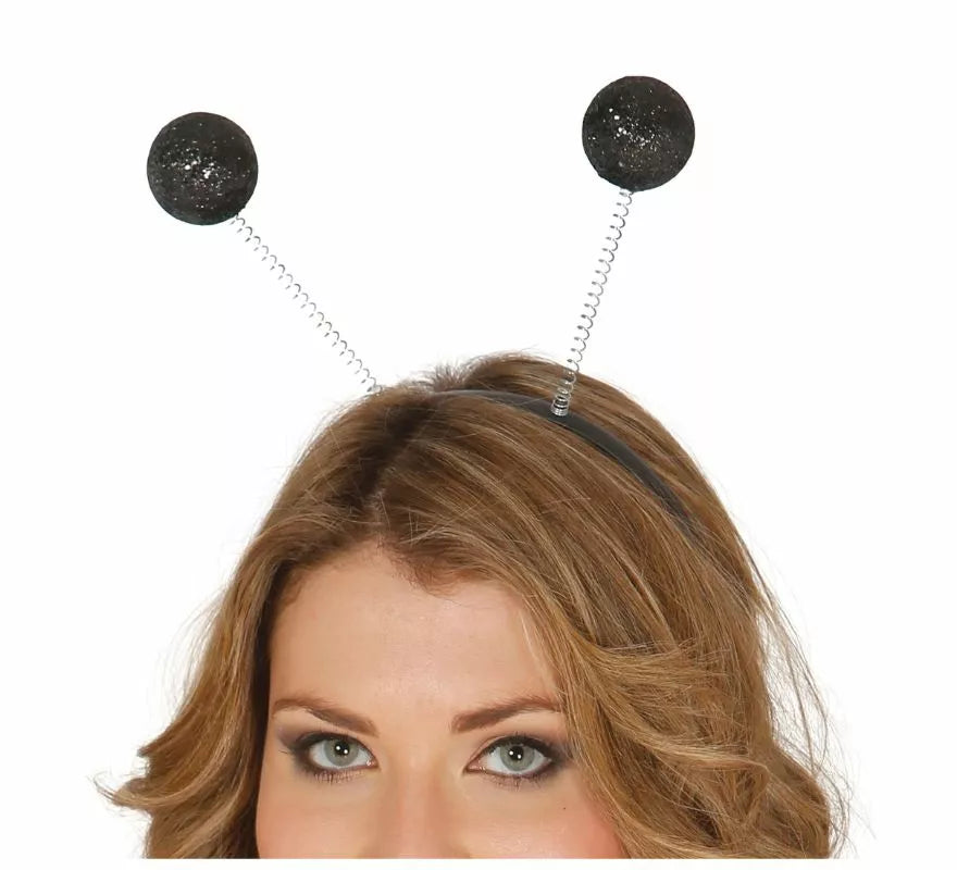 Translation missing: es.Diadema con antenas y bolas escarcha en varios colores