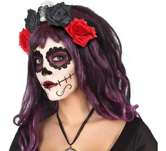 Diadema con Calavera y Flores