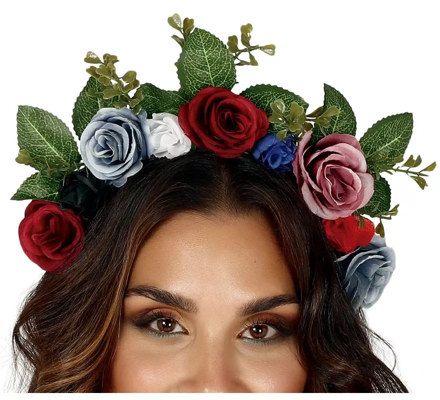 Translation missing: es.Diadema con Flores y Hojas