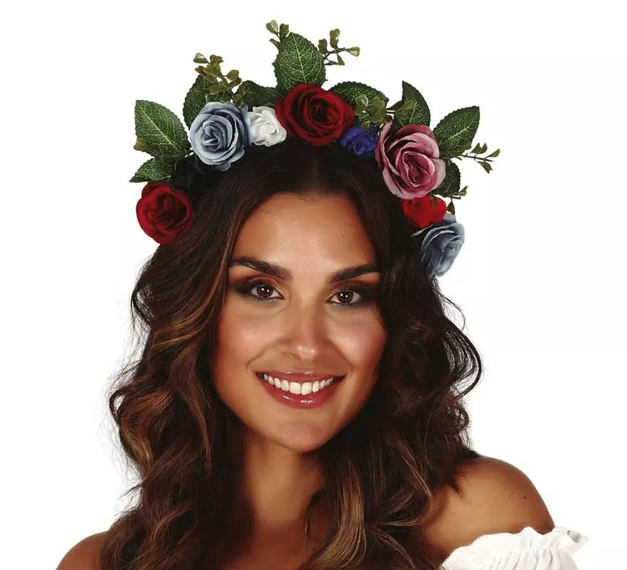 Translation missing: es.Diadema con Flores y Hojas