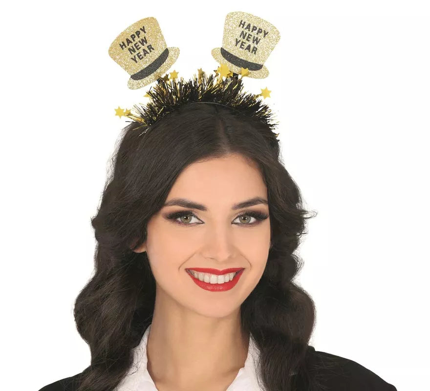 Translation missing: es.Diadema con Gorros dorados Fin de Año