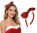 Diadema con Lazo Navideño y Acebo