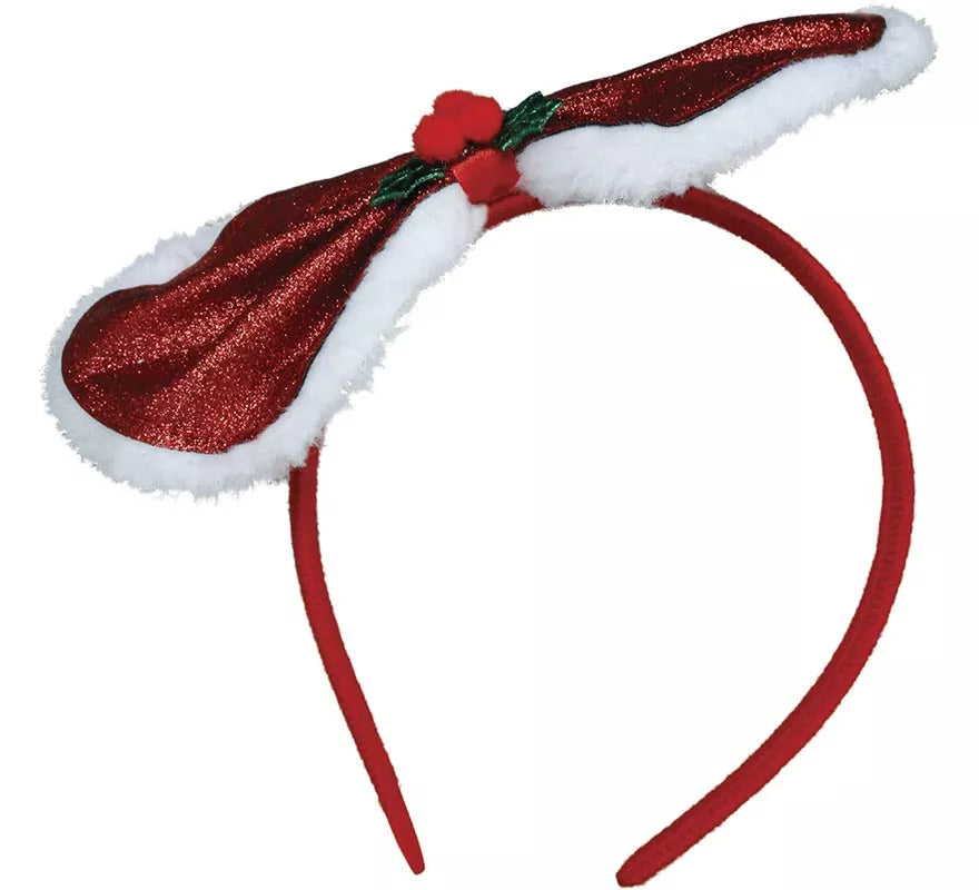 Translation missing: es.Diadema con Lazo Navideño y Acebo