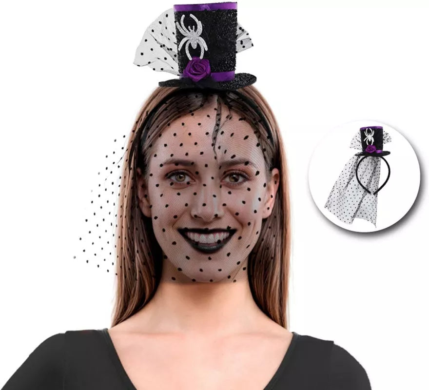 Translation missing: es.Diadema con Mini Sombrero y Velo