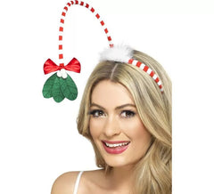 Diadema con Muérdago Roja y blanca