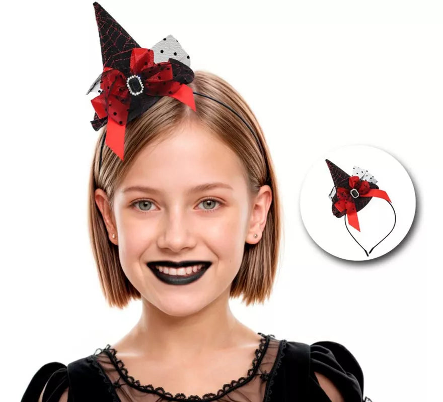 Translation missing: es.Diadema con Sombrero de Bruja Infantil