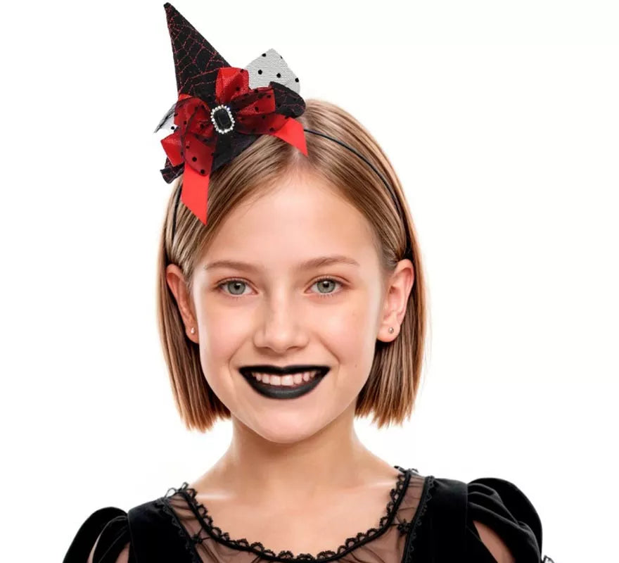 Translation missing: es.Diadema con Sombrero de Bruja Infantil