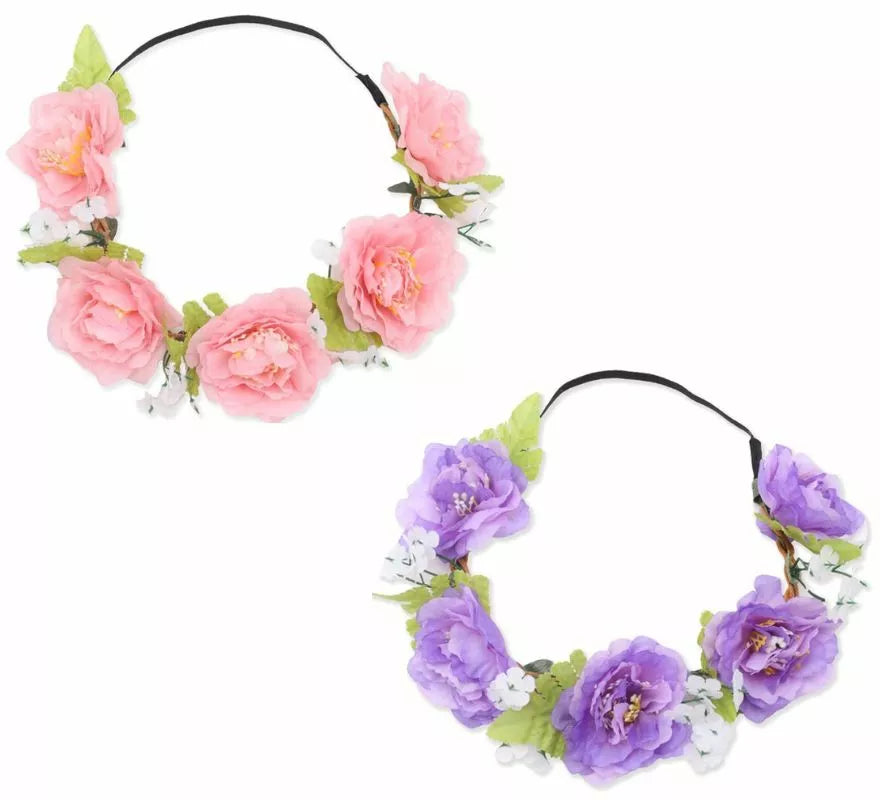 Diadema de Aro con Flores en varios colores