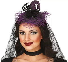 Diadema de Bruja con Velo
