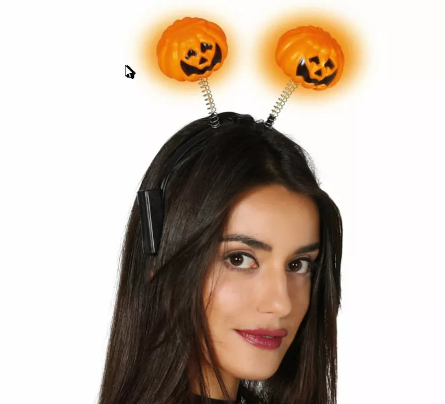 Translation missing: es.Diadema de Calabaza naranja con luz