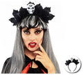 Diadema de Calavera con hojas negras