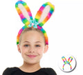 Diadema de Conejo Peluche Arcoíris