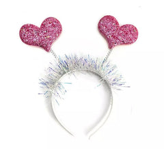 Diadema de Corazón rosa brillante