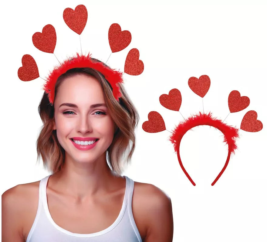 Translation missing: es.Diadema de Corazones rojos