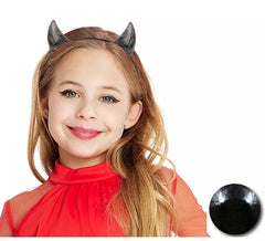 Diadema de Cuernos de Demonio negro con luz infantil