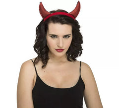 Diadema de Cuernos Rojos de Demonia