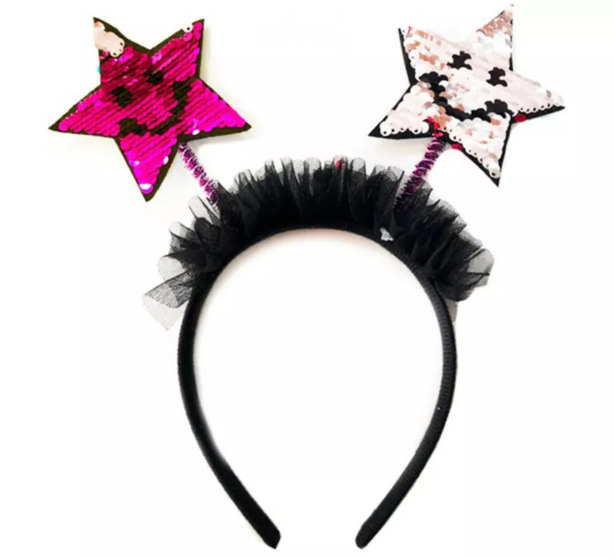 Diadema de Estrellas con Lentejuelas