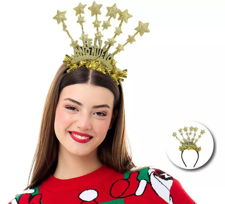 Translation missing: es.Diadema de Feliz Año Nuevo con estrellas
