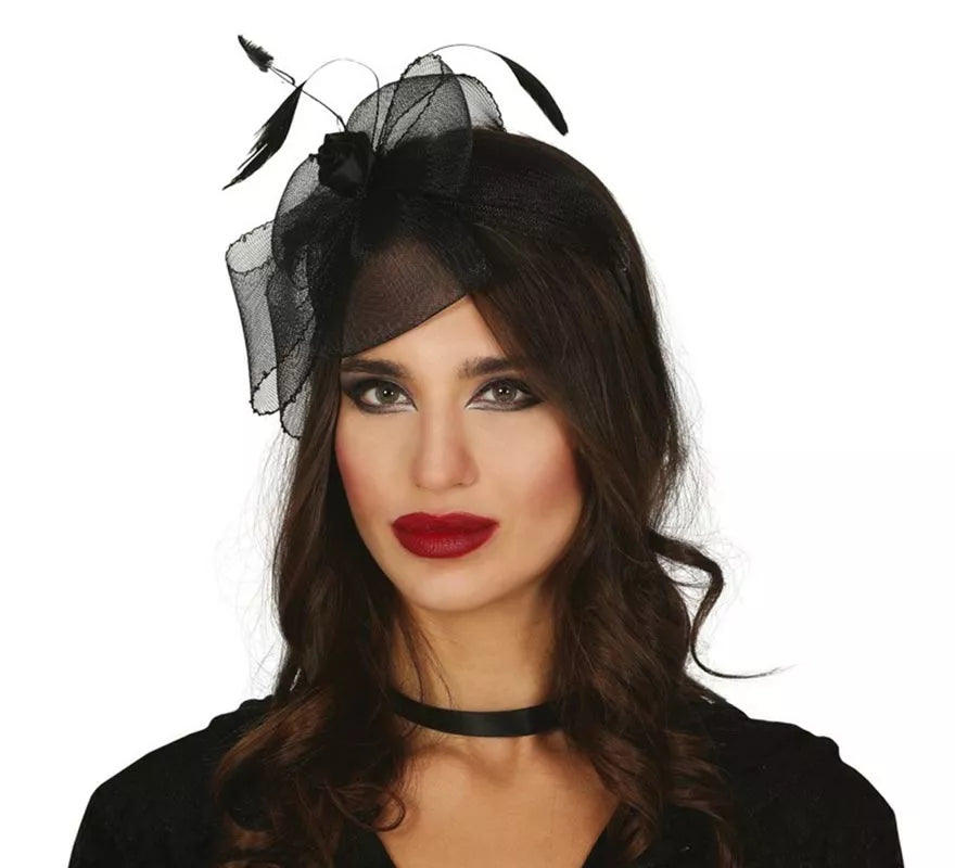 Diadema de Flor Negra