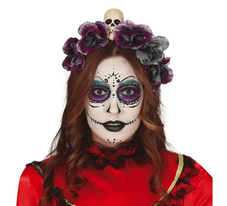 Translation missing: es.Diadema de Flores Grises
