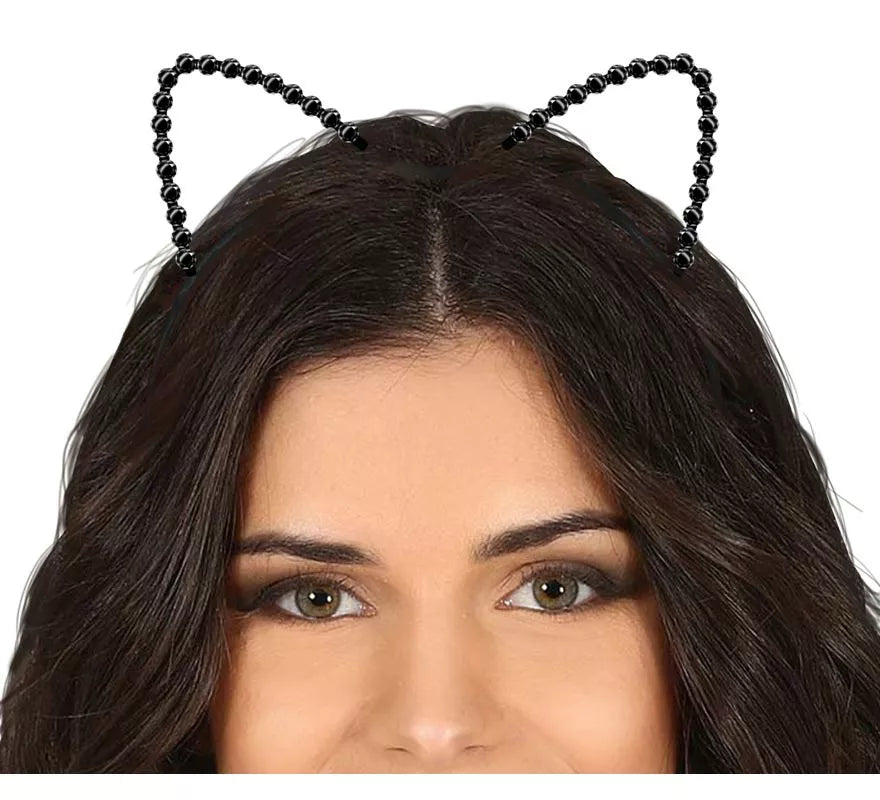 Translation missing: es.Diadema de Gatita Metálica adulto