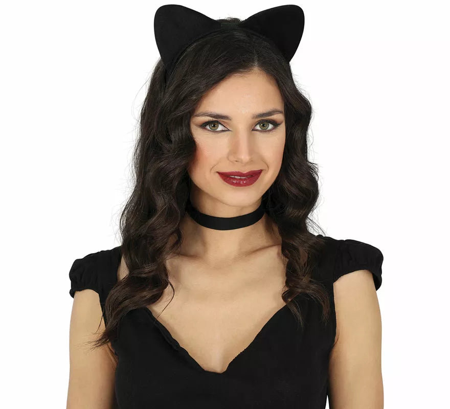 Translation missing: es.Diadema de Gatita negra adulto