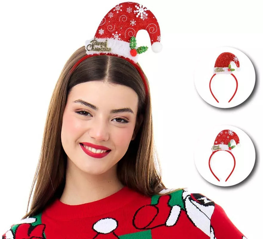 Translation missing: es.Diadema de Gorro Navideño Copo de Nieve en modelos surtidos