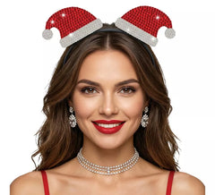 Diadema de Gorros de Papá Noel con Brillantes