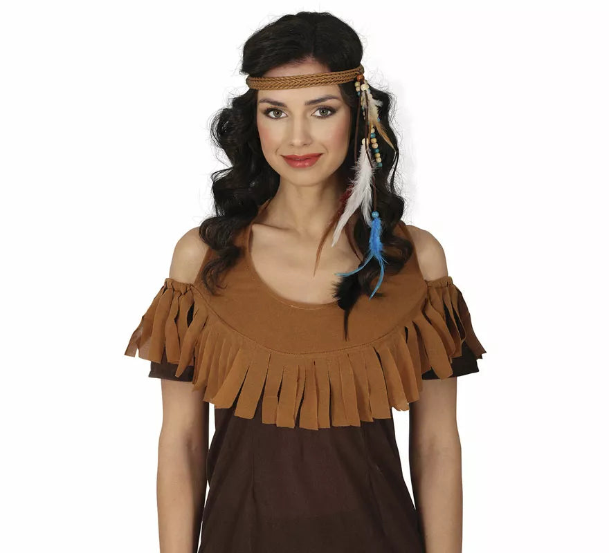 Translation missing: es.Diadema de Indio con plumas adulto