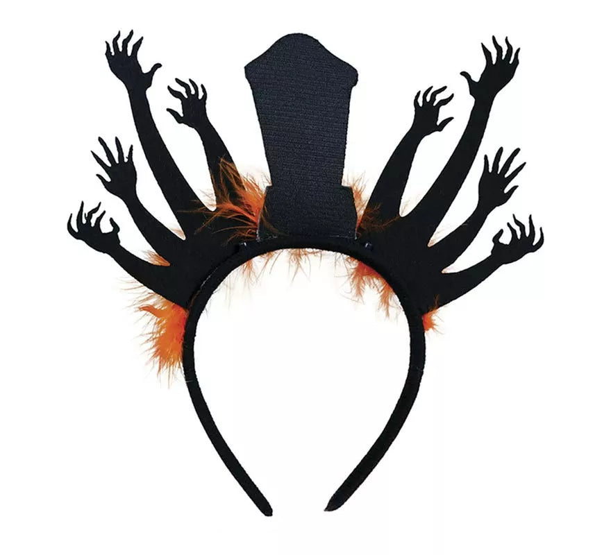 Diadema de Lápida con Zombies