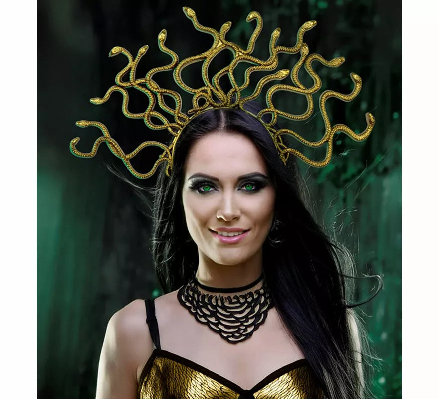 Translation missing: es.Diadema de Medusa dorada