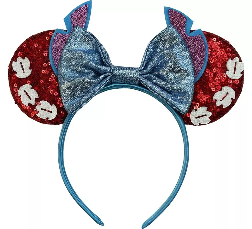 Translation missing: es.Diadema de Monstruito azul con Orejas de Ratoncita