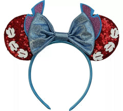 Diadema de Monstruito azul con Orejas de Ratoncita