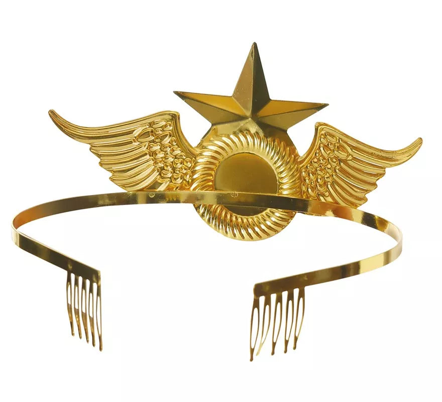 Translation missing: es.Diadema de Mujer maravilla Dorada con estrella