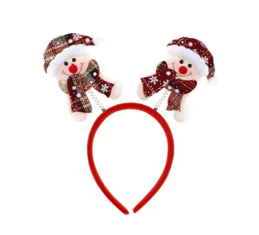Translation missing: es.Diadema de Muñecos de Nieve con Muelles