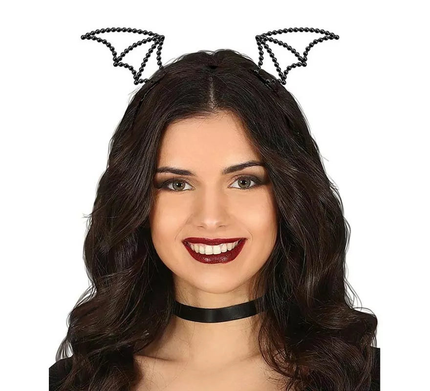 Translation missing: es.Diadema de Murciélago piedras negras