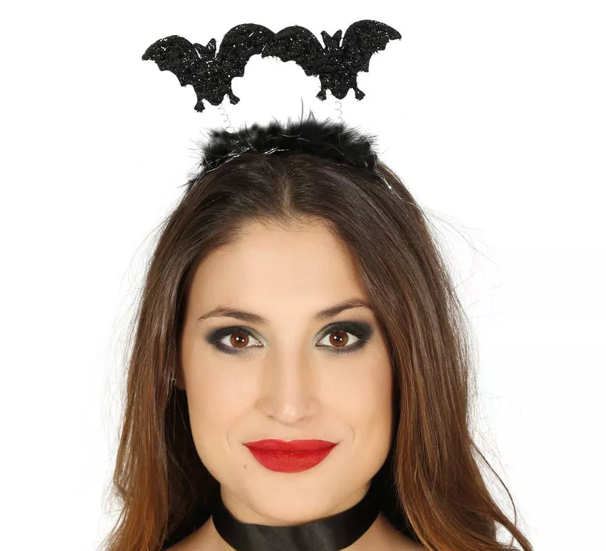 Translation missing: es.Diadema de Murciélagos con Marabú negro