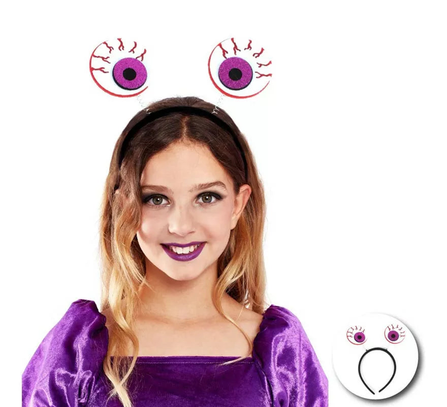 Translation missing: es.Diadema de Ojos Sangrientos morados infantil