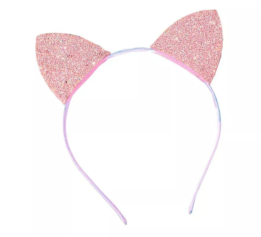 Translation missing: es.Diadema de Orejas de Gato Glitter de 18X15 cm
