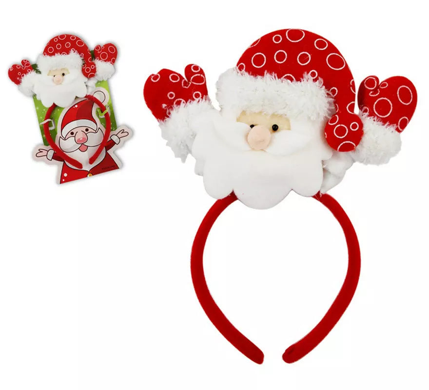 Translation missing: es.Diadema de Papá Noel con Manos