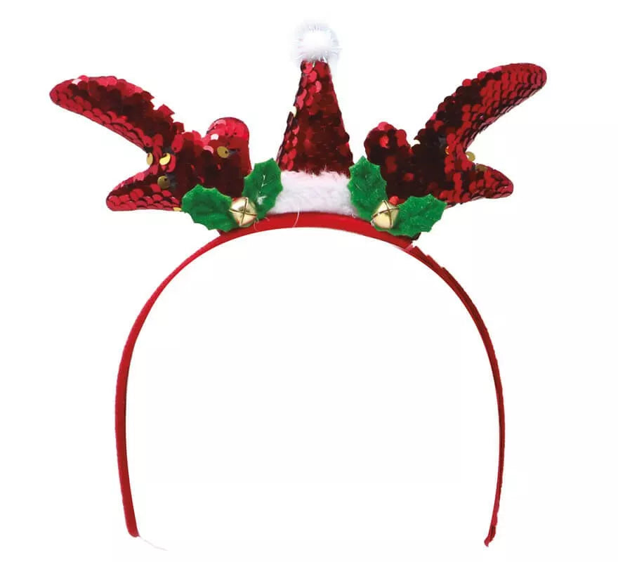 Translation missing: es.Diadema de Papá Noel Lentejuelas