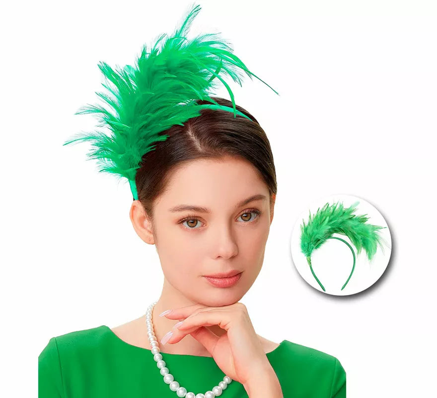 Translation missing: es.Diadema de Plumas Años 20 en varios colores
