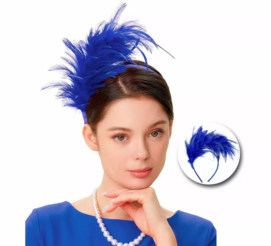Translation missing: es.Diadema de Plumas Años 20 en varios colores