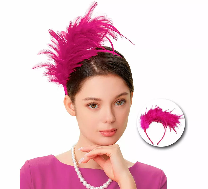Translation missing: es.Diadema de Plumas Años 20 en varios colores