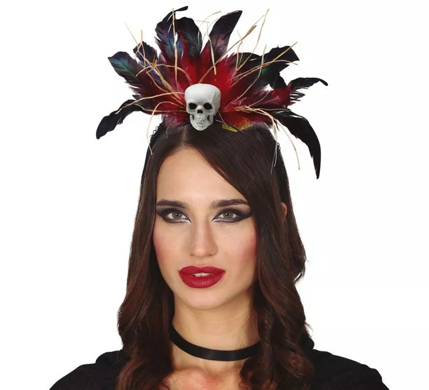 Translation missing: es.Diadema de Plumas con Calavera