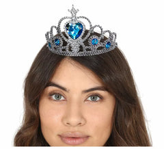 Diadema de Princesa con Piedras Azules
