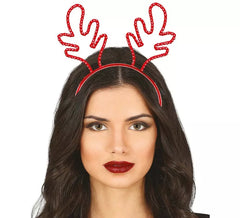 Diadema de Reno de borde metálico