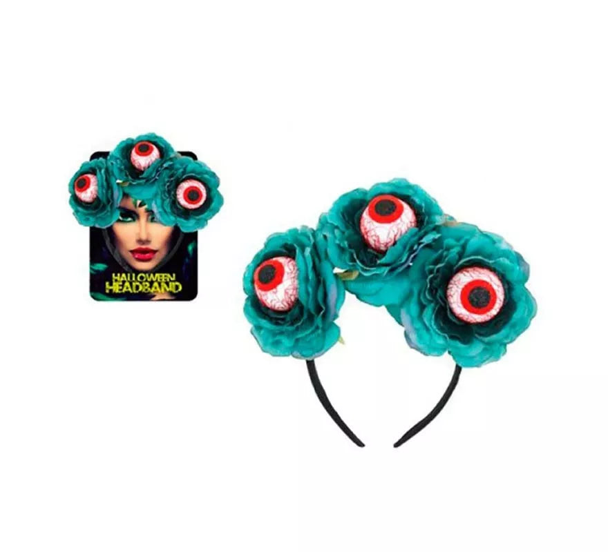Translation missing: es.Diadema de Rosas azules con Ojos